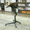 Mobile Lifting Desk Intelligent pneumatic podium table Manufactory